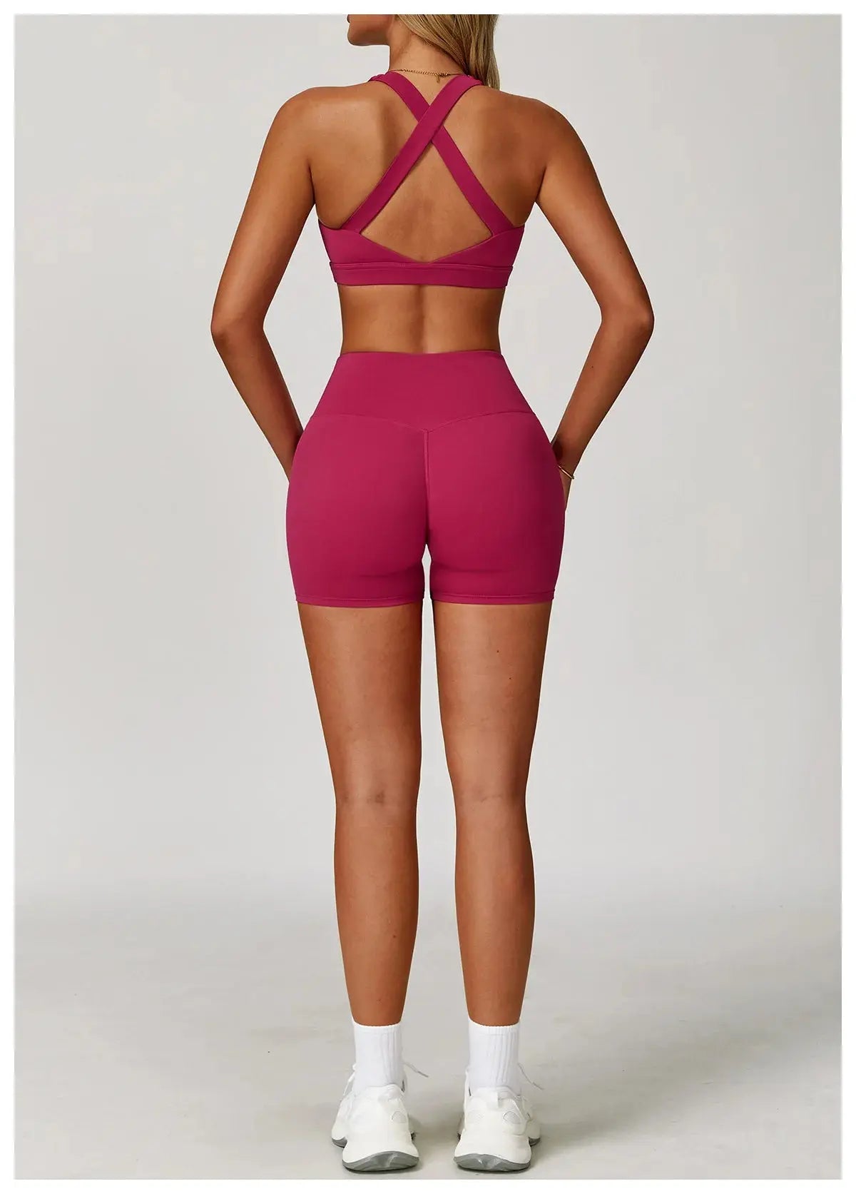 2PCS Fitness Suit Women's Tracksuit Yoga Sets Sportswear Workout Clothes Sports Bra High Waist Leggings Gym Clothing Sports Suit luxecrown.co.uk