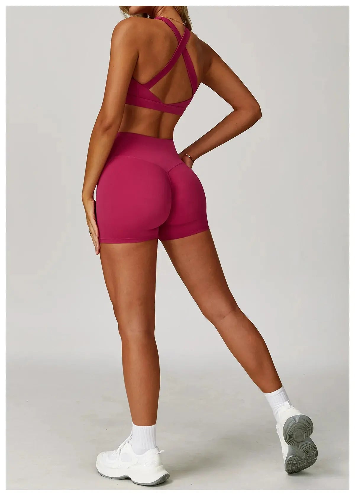 2PCS Fitness Suit Women's Tracksuit Yoga Sets Sportswear Workout Clothes Sports Bra High Waist Leggings Gym Clothing Sports Suit luxecrown.co.uk