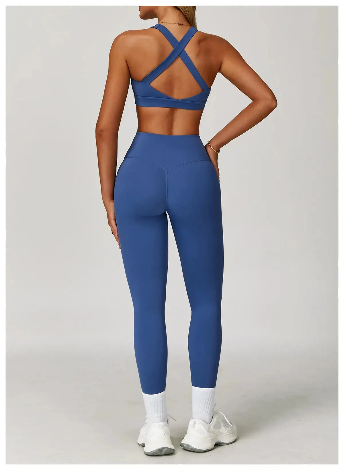 2PCS Fitness Suit Women's Tracksuit Yoga Sets Sportswear Workout Clothes Sports Bra High Waist Leggings Gym Clothing Sports Suit luxecrown.co.uk