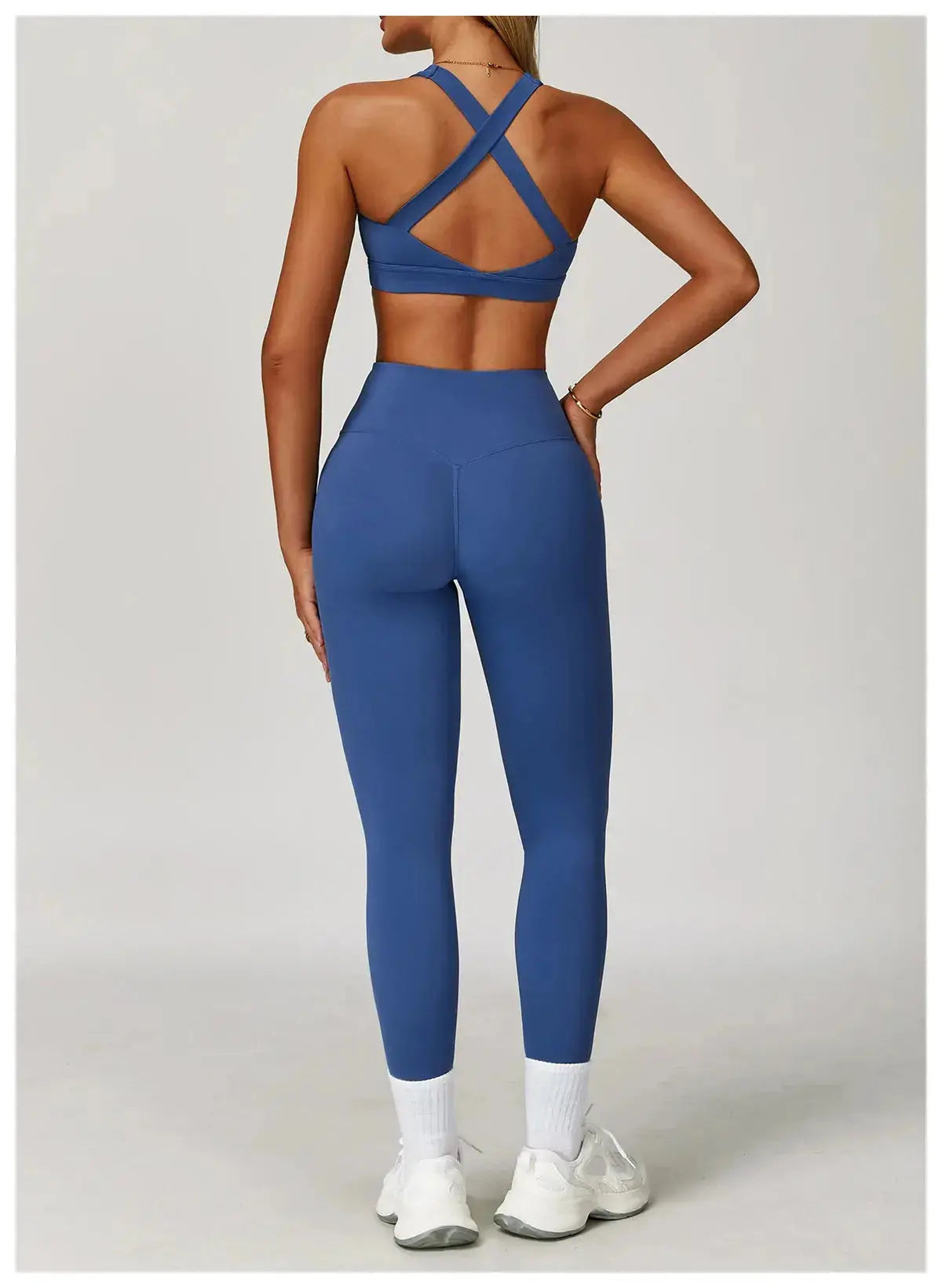 2PCS Fitness Suit Women's Tracksuit Yoga Sets Sportswear Workout Clothes Sports Bra High Waist Leggings Gym Clothing Sports Suit luxecrown.co.uk