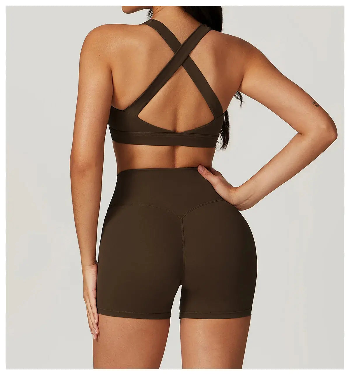 2PCS Fitness Suit Women's Tracksuit Yoga Sets Sportswear Workout Clothes Sports Bra High Waist Leggings Gym Clothing Sports Suit luxecrown.co.uk