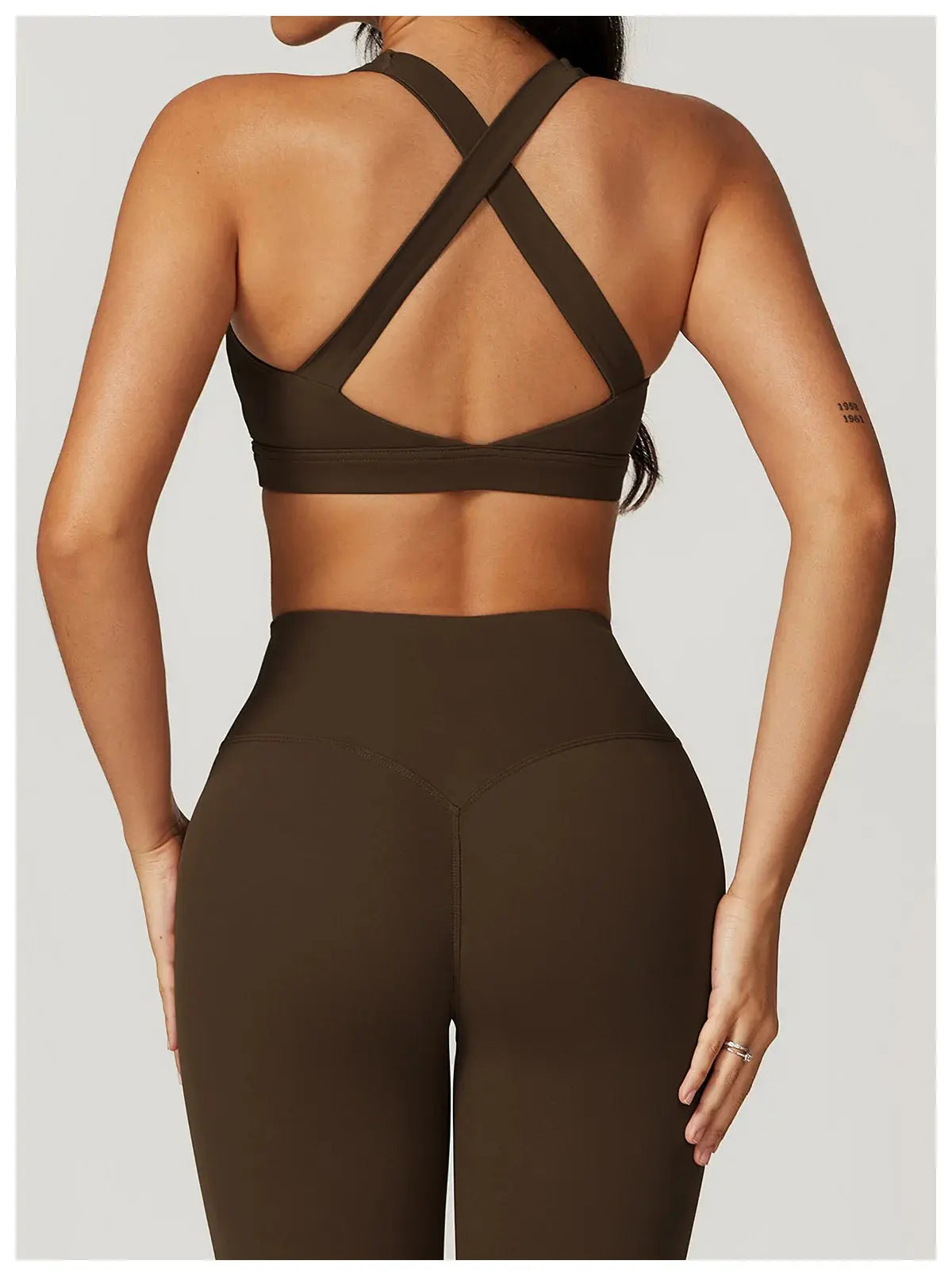 2PCS Fitness Suit Women's Tracksuit Yoga Sets Sportswear Workout Clothes Sports Bra High Waist Leggings Gym Clothing Sports Suit luxecrown.co.uk