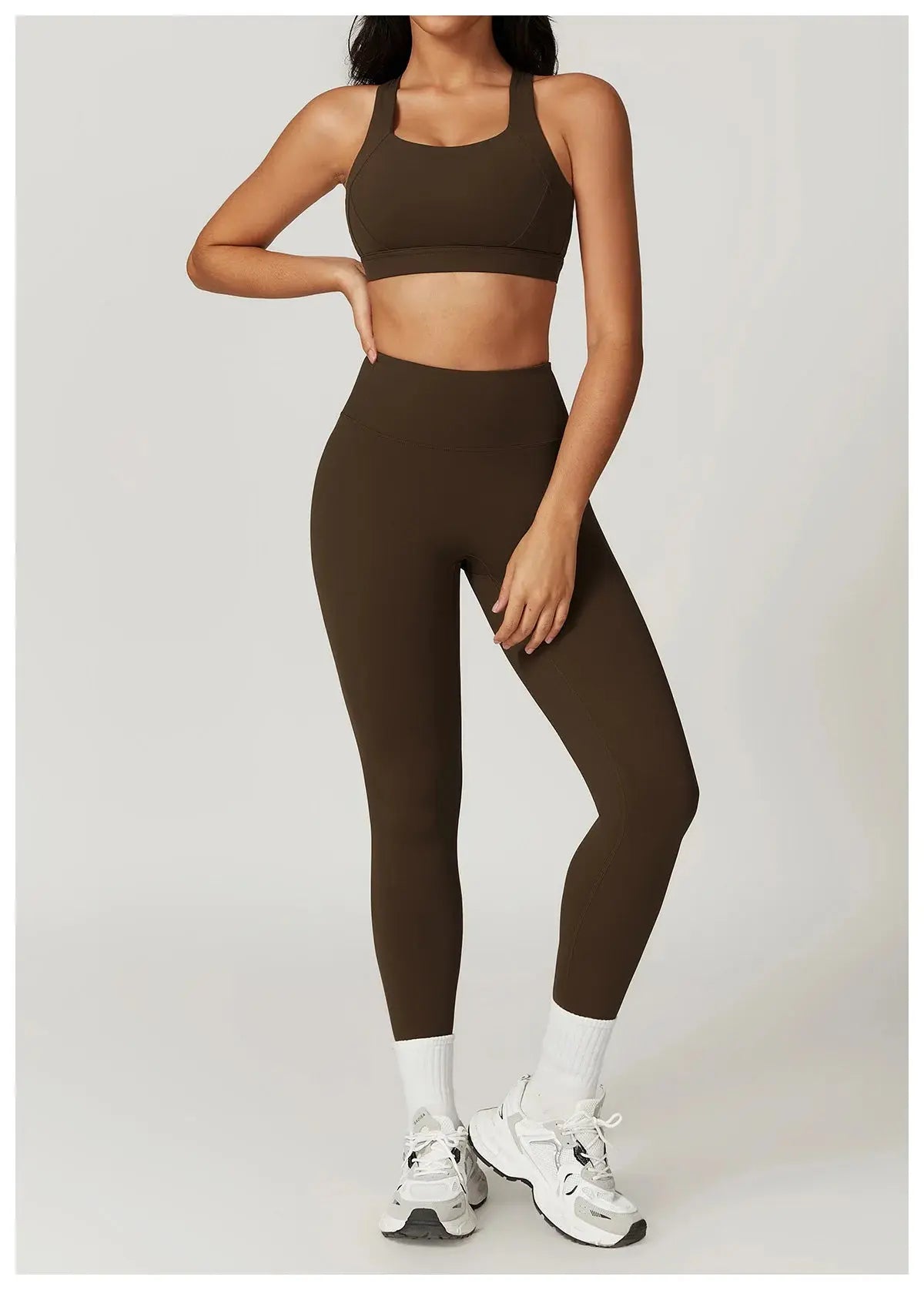 2PCS Fitness Suit Women's Tracksuit Yoga Sets Sportswear Workout Clothes Sports Bra High Waist Leggings Gym Clothing Sports Suit luxecrown.co.uk