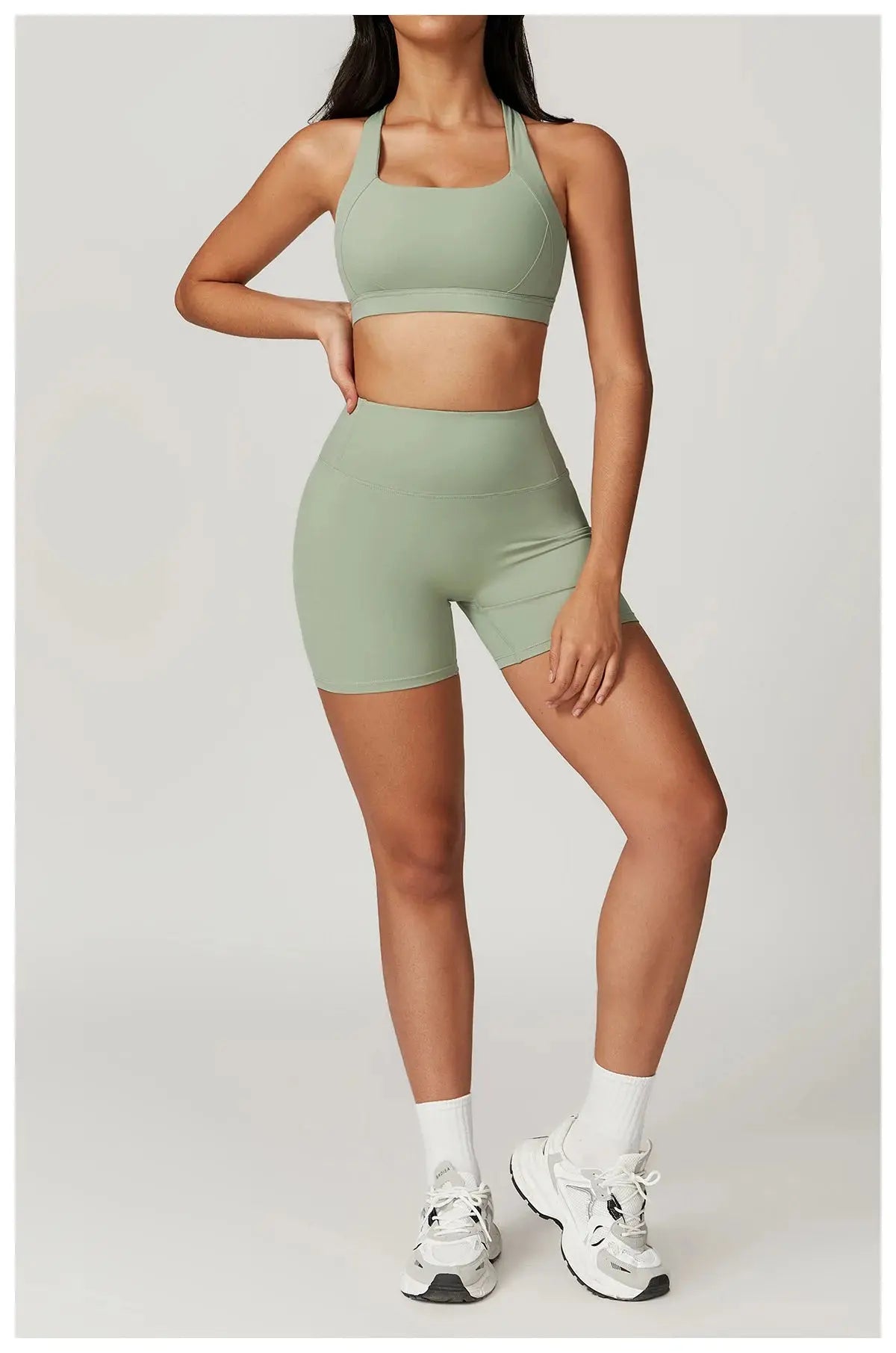 2PCS Fitness Suit Women's Tracksuit Yoga Sets Sportswear Workout Clothes Sports Bra High Waist Leggings Gym Clothing Sports Suit luxecrown.co.uk