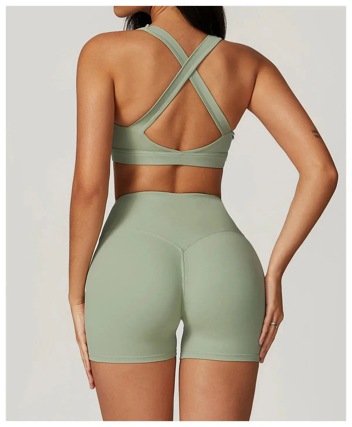 2PCS Fitness Suit Women's Tracksuit Yoga Sets Sportswear Workout Clothes Sports Bra High Waist Leggings Gym Clothing Sports Suit luxecrown.co.uk