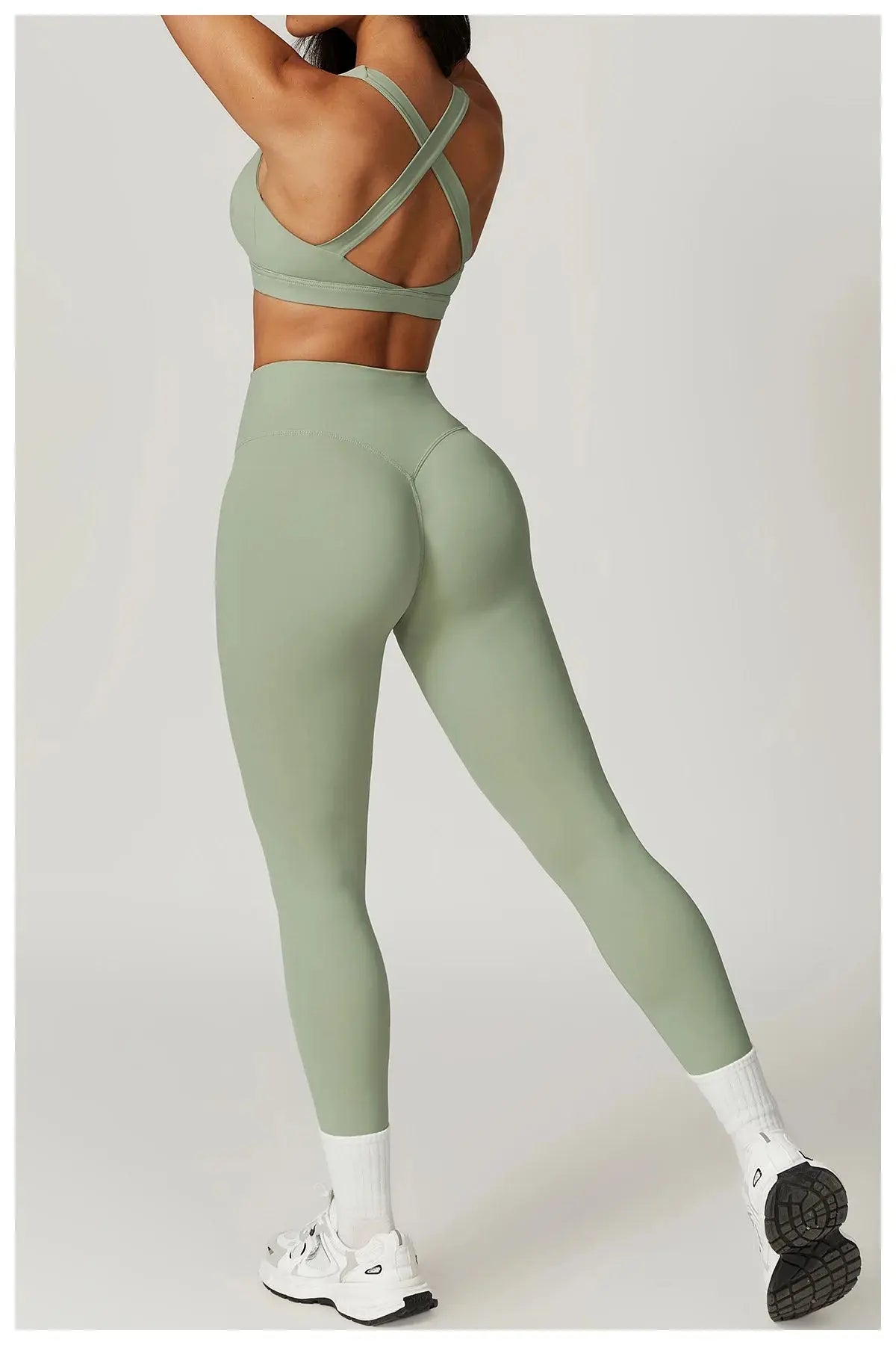 2PCS Fitness Suit Women's Tracksuit Yoga Sets Sportswear Workout Clothes Sports Bra High Waist Leggings Gym Clothing Sports Suit luxecrown.co.uk