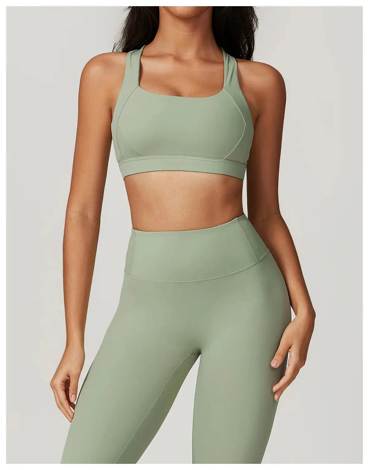 2PCS Fitness Suit Women's Tracksuit Yoga Sets Sportswear Workout Clothes Sports Bra High Waist Leggings Gym Clothing Sports Suit luxecrown.co.uk
