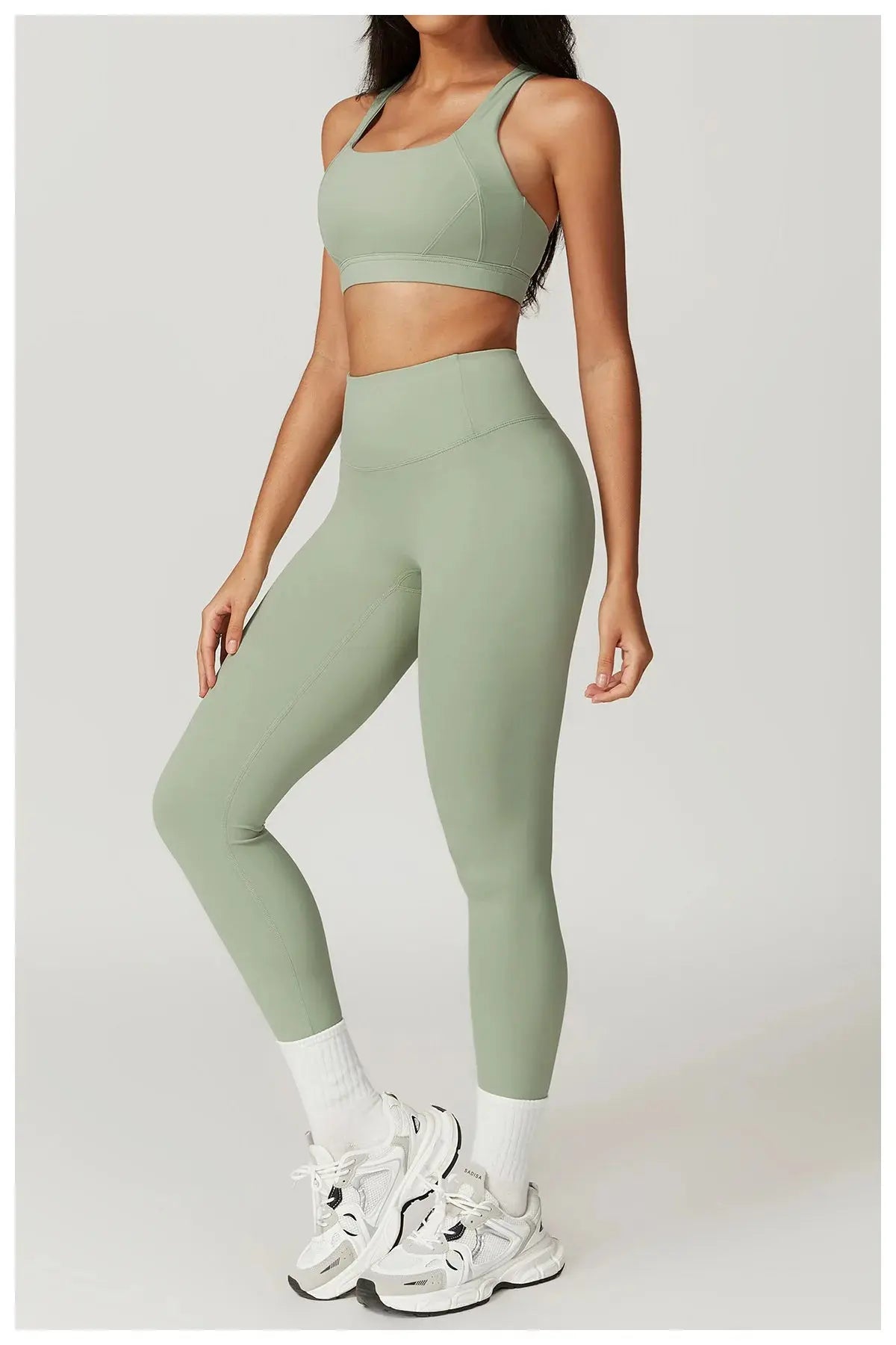 2PCS Fitness Suit Women's Tracksuit Yoga Sets Sportswear Workout Clothes Sports Bra High Waist Leggings Gym Clothing Sports Suit luxecrown.co.uk
