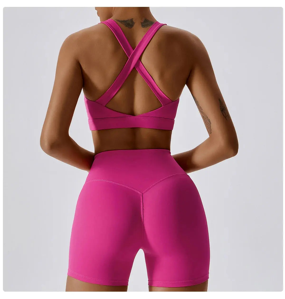 2PCS Fitness Suit Women's Tracksuit Yoga Sets Sportswear Workout Clothes Sports Bra High Waist Leggings Gym Clothing Sports Suit luxecrown.co.uk