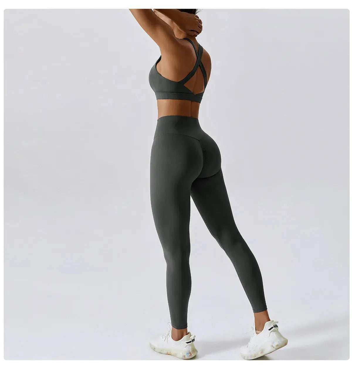 2PCS Fitness Suit Women's Tracksuit Yoga Sets Sportswear Workout Clothes Sports Bra High Waist Leggings Gym Clothing Sports Suit luxecrown.co.uk