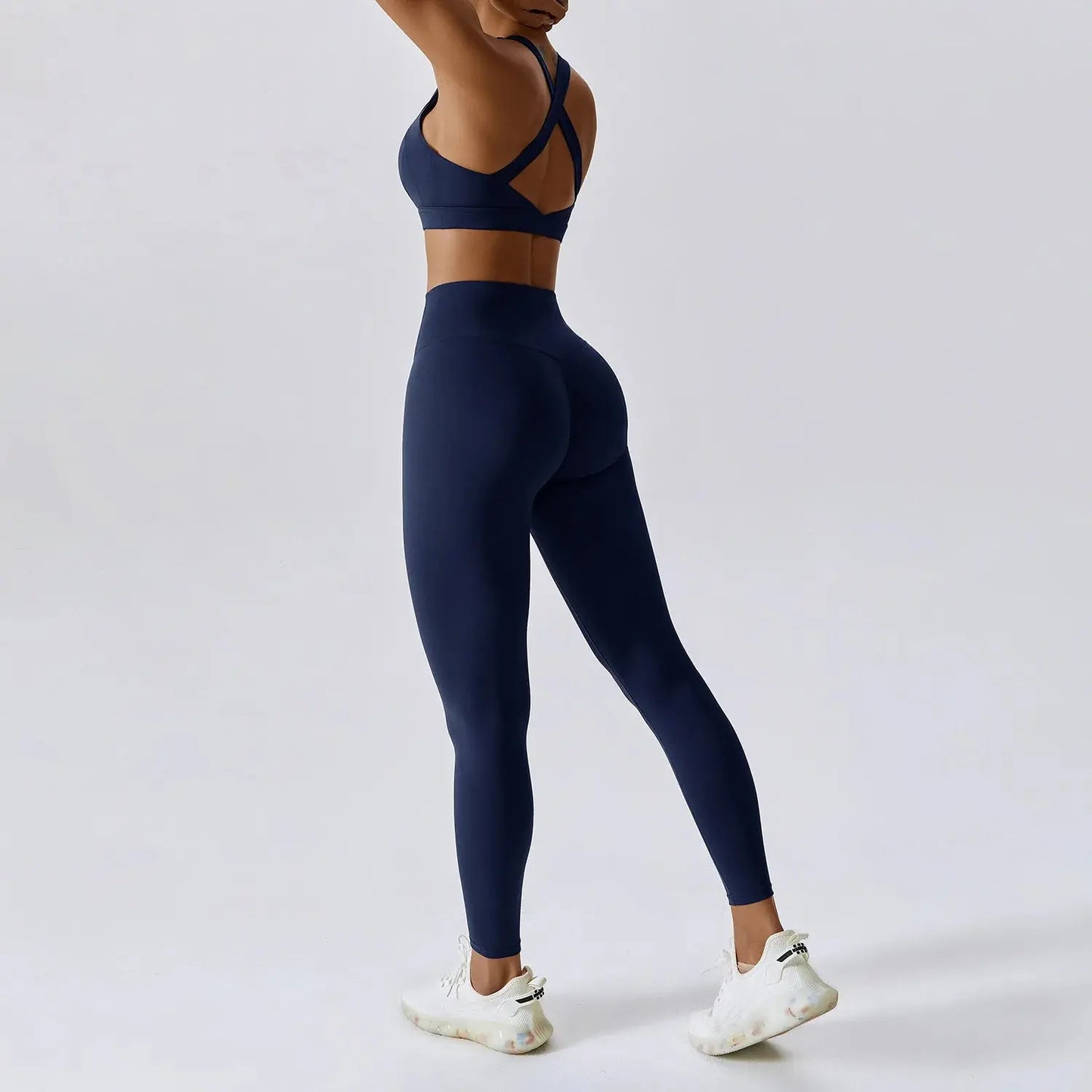 2PCS Fitness Suit Women's Tracksuit Yoga Sets Sportswear Workout Clothes Sports Bra High Waist Leggings Gym Clothing Sports Suit luxecrown.co.uk