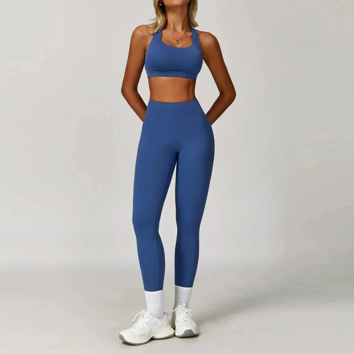 2PCS Fitness Suit Women's Tracksuit Yoga Sets Sportswear Workout Clothes Sports Bra High Waist Leggings Gym Clothing Sports Suit luxecrown.co.uk