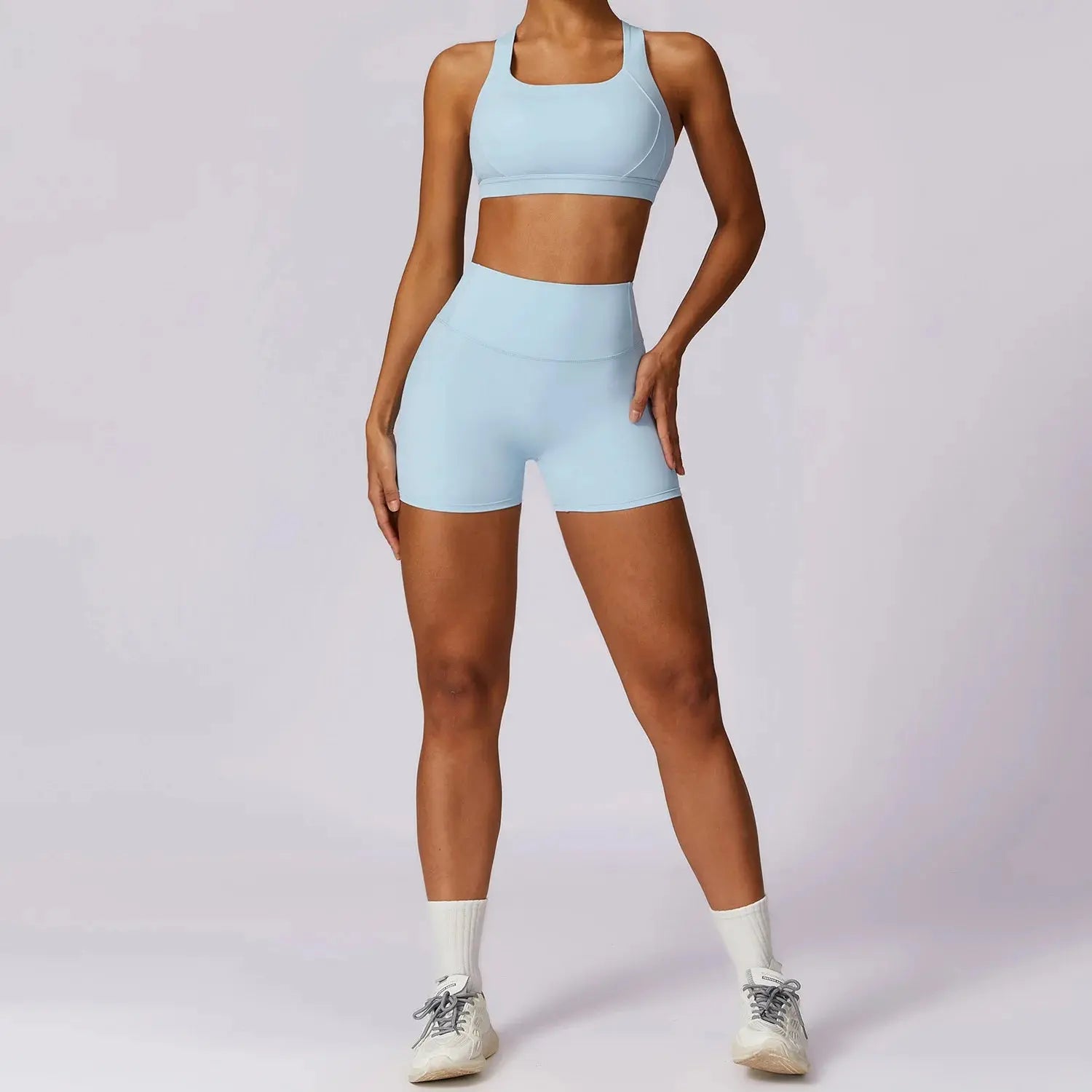 2PCS Fitness Suit Women's Tracksuit Yoga Sets Sportswear Workout Clothes Sports Bra High Waist Leggings Gym Clothing Sports Suit luxecrown.co.uk