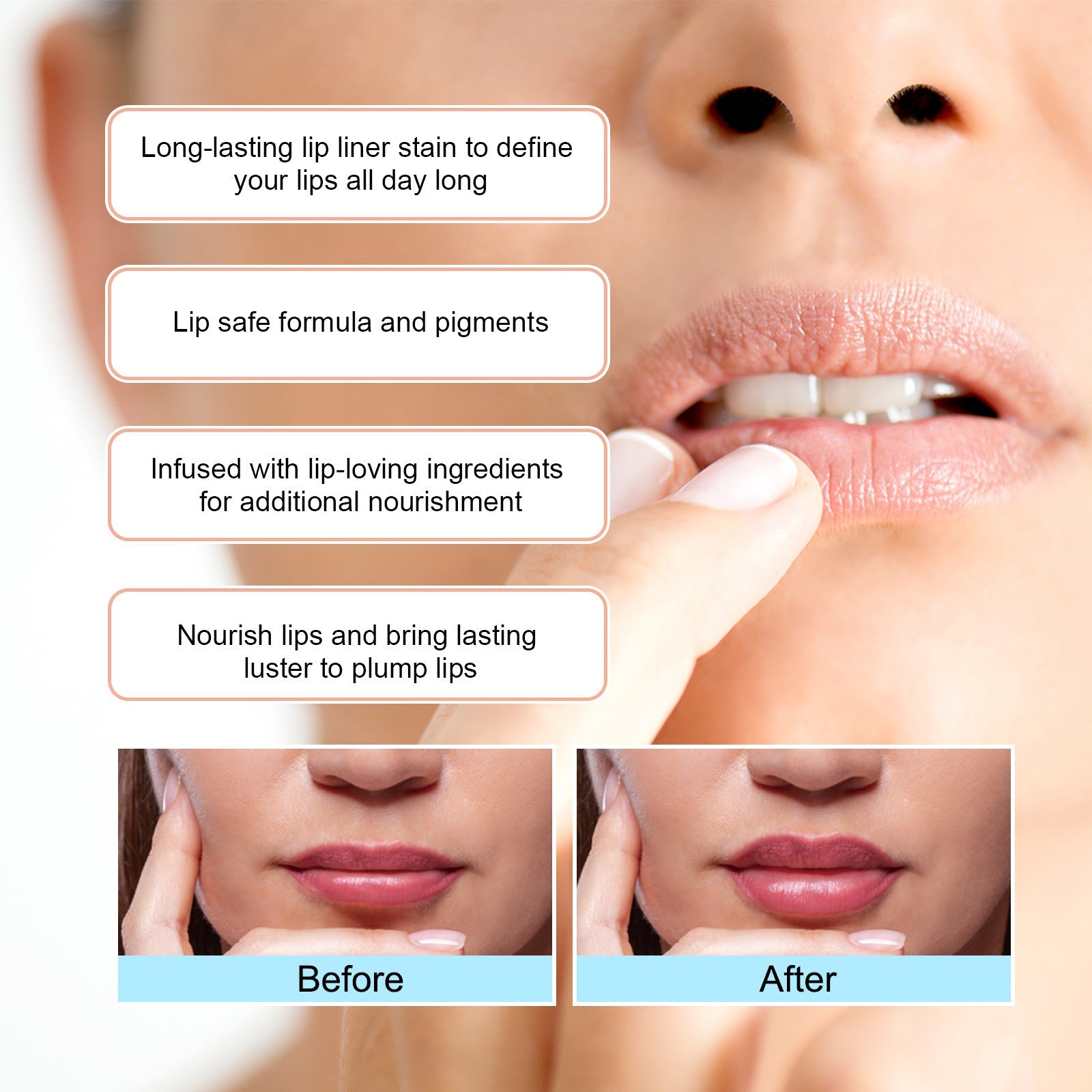 Stripping Lip Liner Outline Waterproof StreetSharks