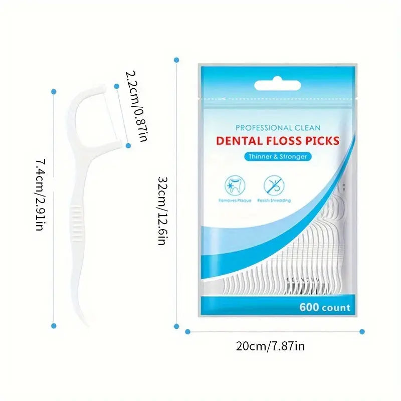30/50/150/300/600PCS ultra-fine disposable smooth dental floss, household toothpick luxecrown.co.uk