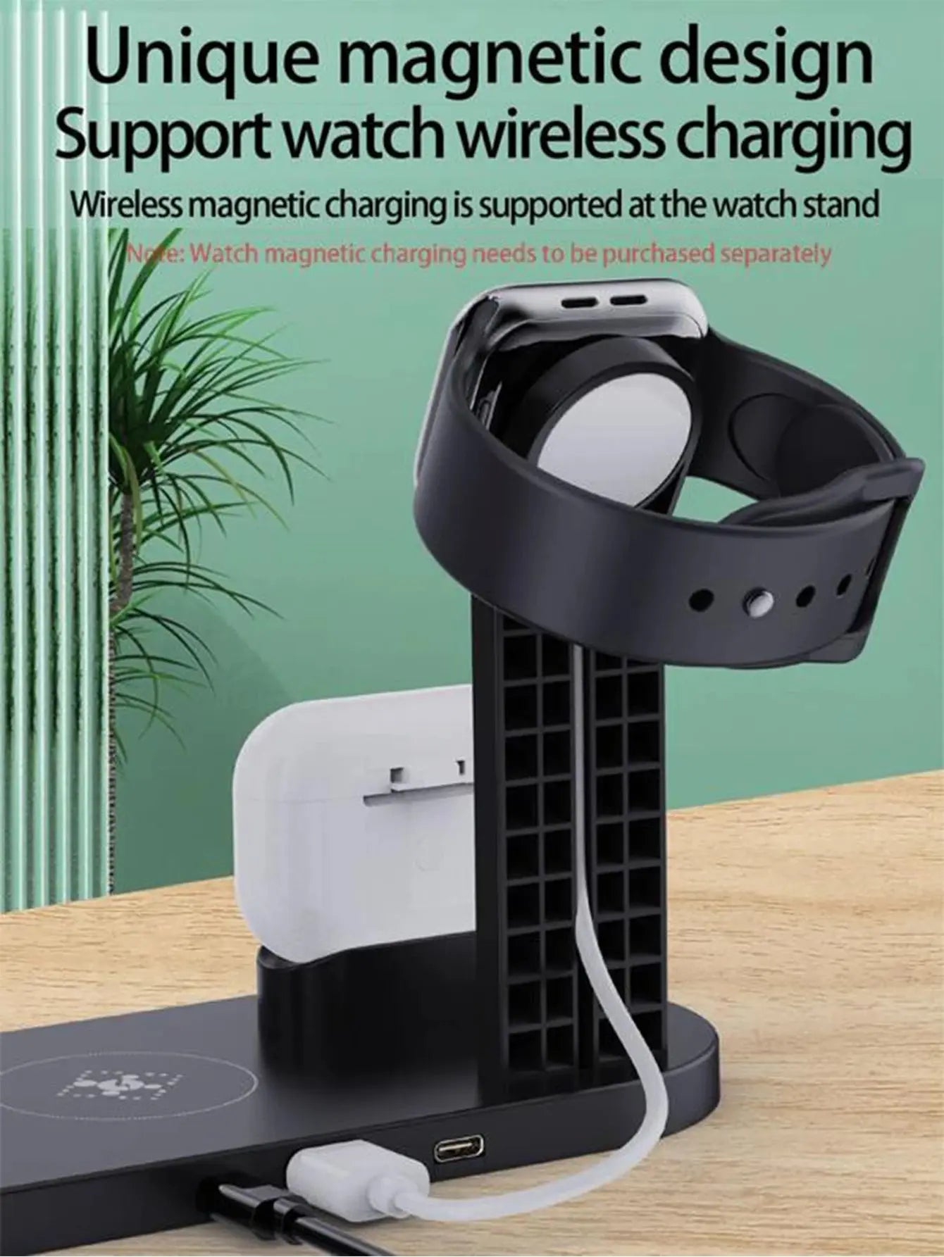30W 6 in 1 Wireless Charger Stand Pad For iPhone 15 14 13 12 X Apple Watch Fast Charging Dock Station for Airpods Pro iWatch 7 Streetsharks