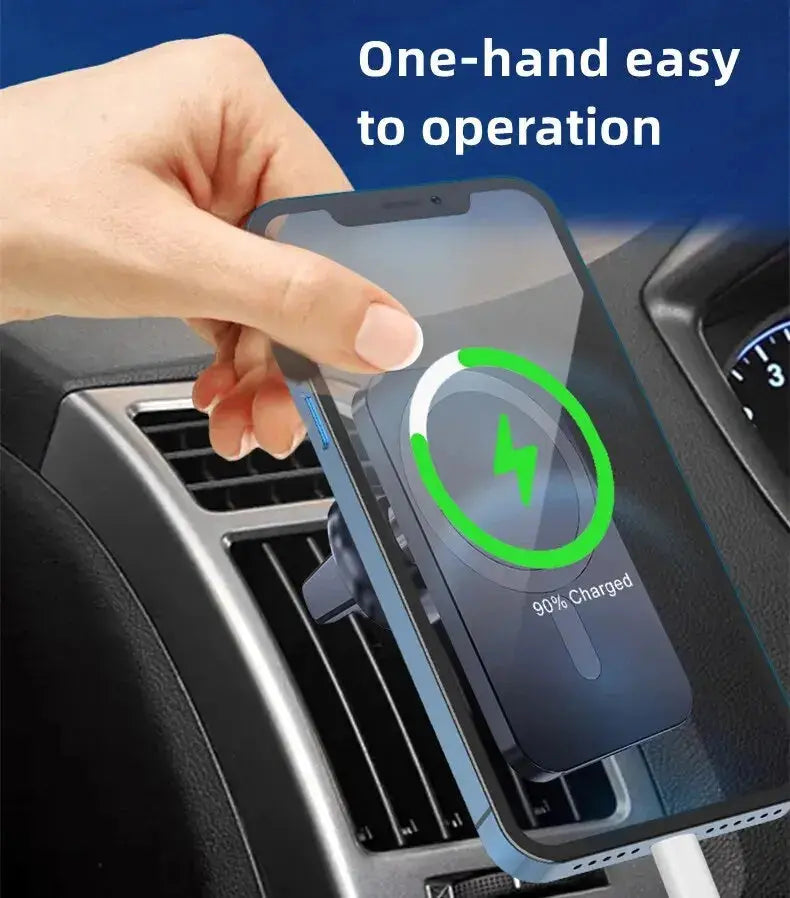 30W Magnetic Car Wireless Charger For iPhone 15 14 13 12 Pro Max Mini Macsafe Car Phone Holder Stand Mount Fast Charging Station luxecrown.co.uk