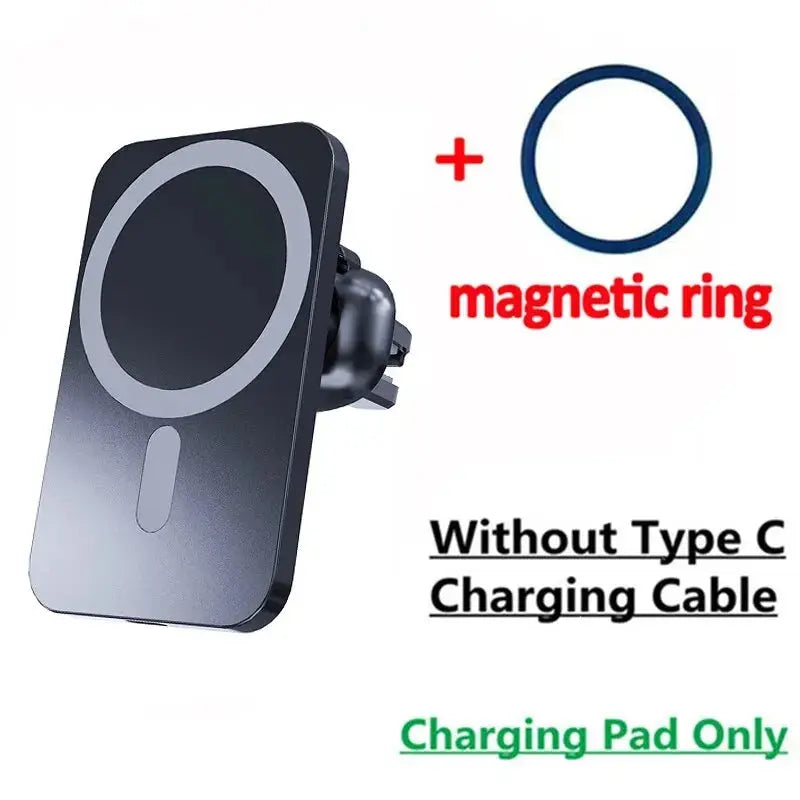 30W Magnetic Car Wireless Charger For iPhone 15 14 13 12 Pro Max Mini Macsafe Car Phone Holder Stand Mount Fast Charging Station luxecrown.co.uk