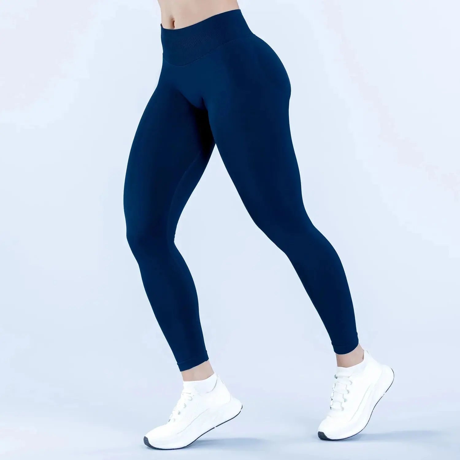 3DF-Women High Waist Seamless Yoga Leggings Scrunch Butt Gym Pants Tummy Control Workout Running Fitness Stretch Sports Tights luxecrown.co.uk