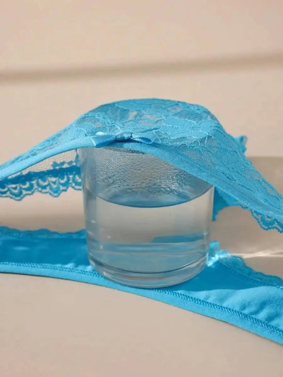 3Pcs Sexy Lace Women Thongs Transparent Women Panties Sexy Underwear Solid Floral G-String Size XS-XL Female Underpants Lingerie luxecrown.co.uk