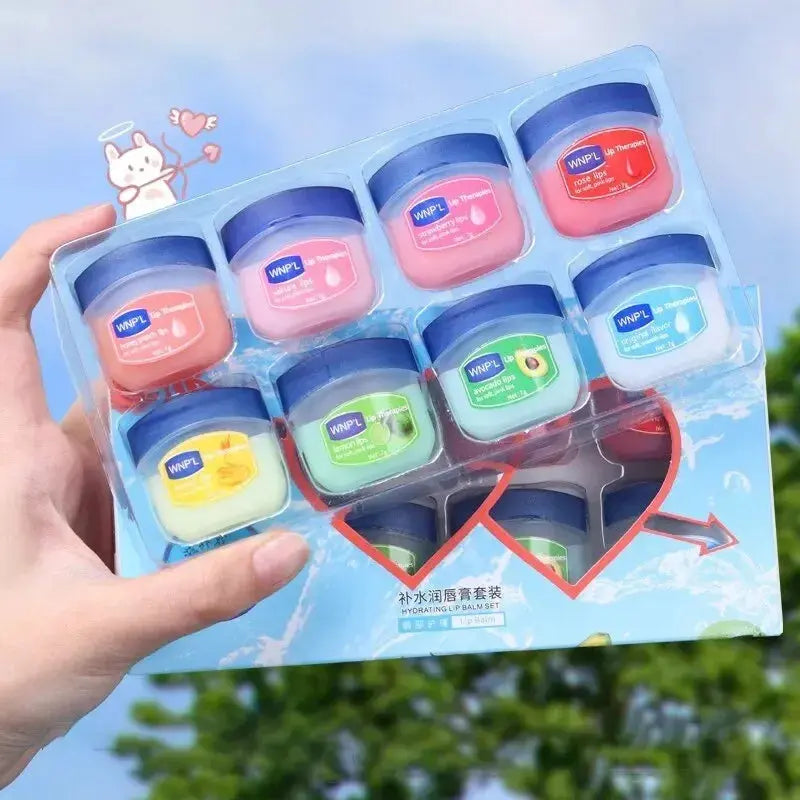 4/6/8pcs Moisturizing Lip Balm Set Whitening Moisturizing Base Natural Plant Base Moisturizing Crack Lip Care Jelly Moisturizer luxecrown.co.uk
