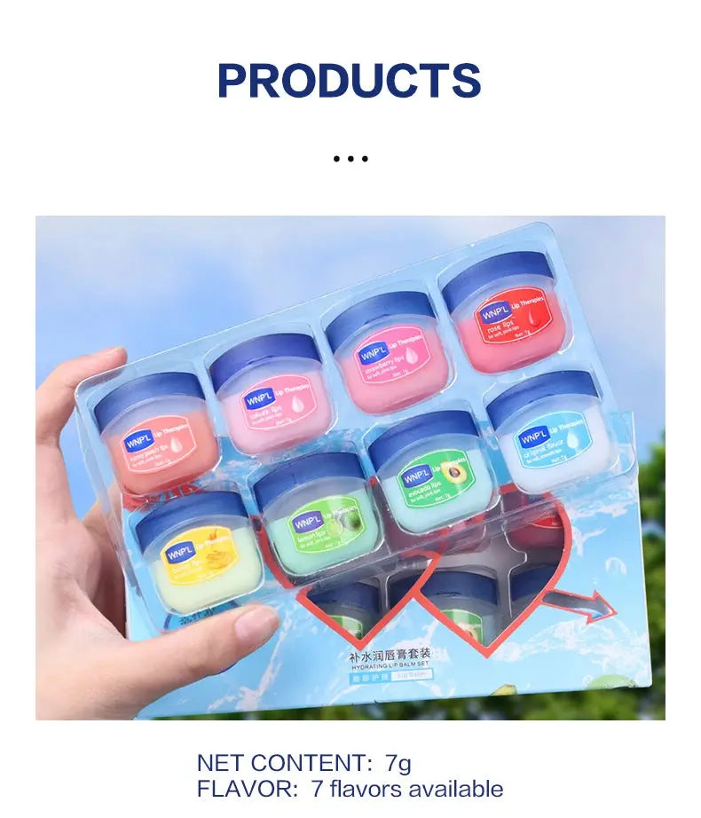 4/6/8pcs Moisturizing Lip Balm Set Whitening Moisturizing Base Natural Plant Base Moisturizing Crack Lip Care Jelly Moisturizer luxecrown.co.uk