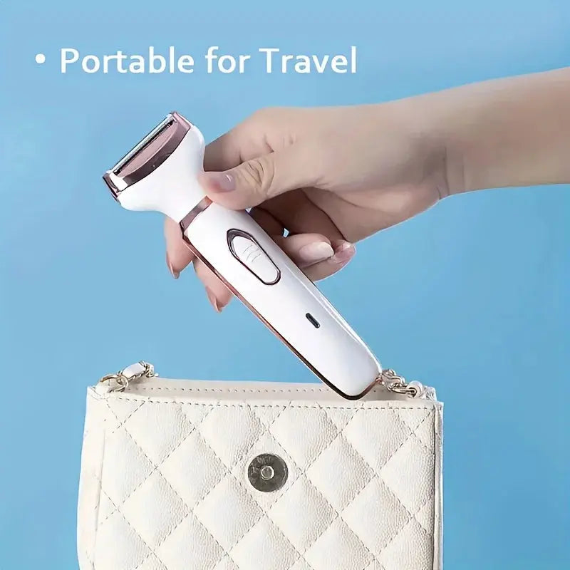 4 in 1 Electric Razor for Women Shaver Lady Shaver Body Hair Trimmer for Armpit Bikini Arm Leg Face Mustache Portable Painless luxecrown.co.uk