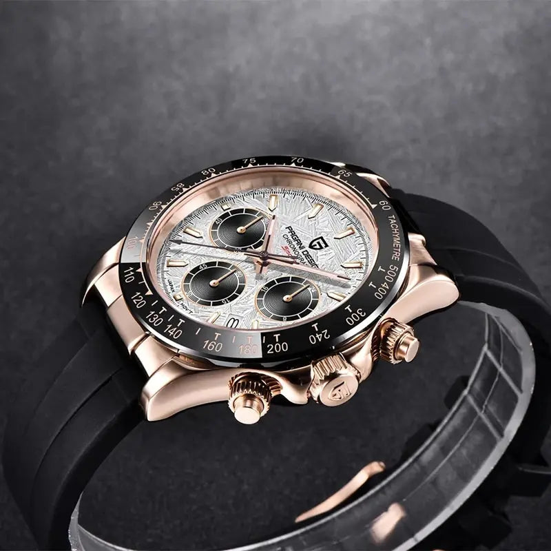40mm New V2 PAGANI DESIGN Men's Quartz Watches Sapphire Retro Chronograph Stainless Steel Waterproof Watch Men Relogio Masculino luxecrown.co.uk