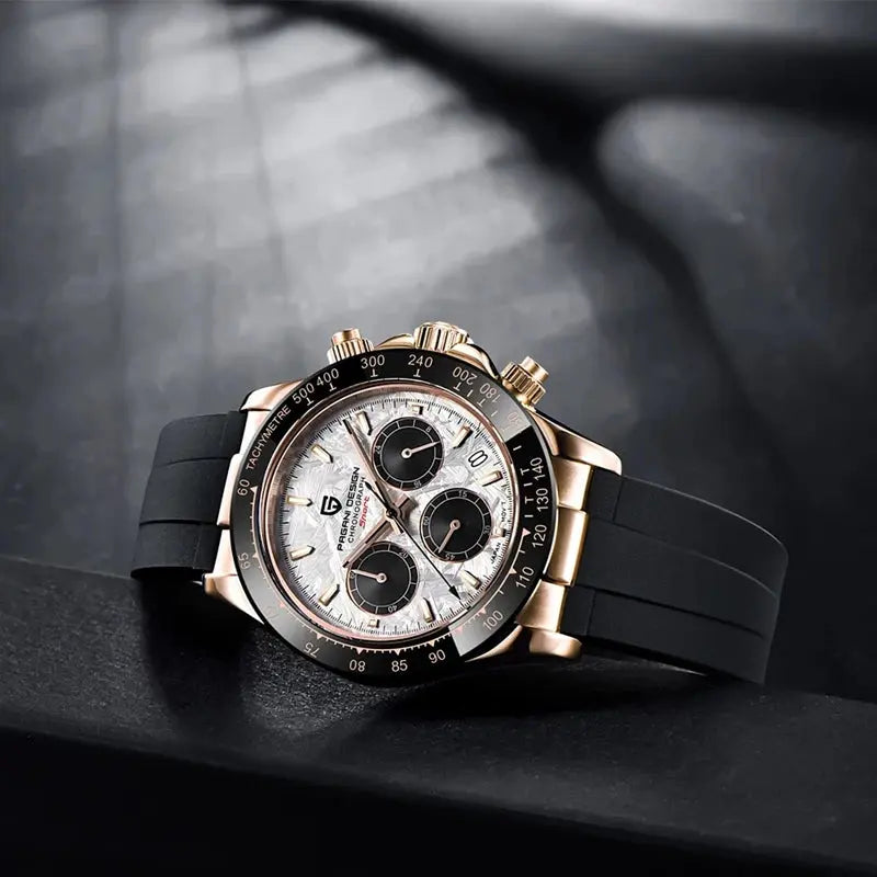 40mm New V2 PAGANI DESIGN Men's Quartz Watches Sapphire Retro Chronograph Stainless Steel Waterproof Watch Men Relogio Masculino luxecrown.co.uk