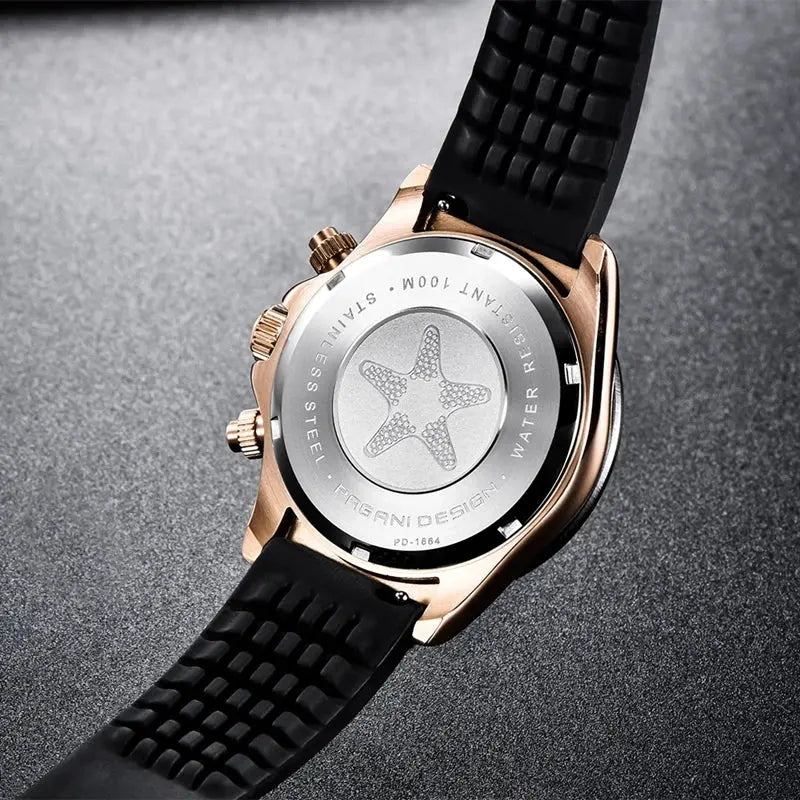 40mm New V2 PAGANI DESIGN Men's Quartz Watches Sapphire Retro Chronograph Stainless Steel Waterproof Watch Men Relogio Masculino luxecrown.co.uk
