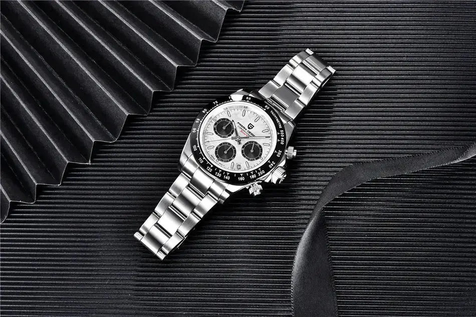 40mm New V2 PAGANI DESIGN Men's Quartz Watches Sapphire Retro Chronograph Stainless Steel Waterproof Watch Men Relogio Masculino luxecrown.co.uk