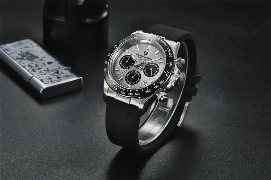 40mm New V2 PAGANI DESIGN Men's Quartz Watches Sapphire Retro Chronograph Stainless Steel Waterproof Watch Men Relogio Masculino luxecrown.co.uk