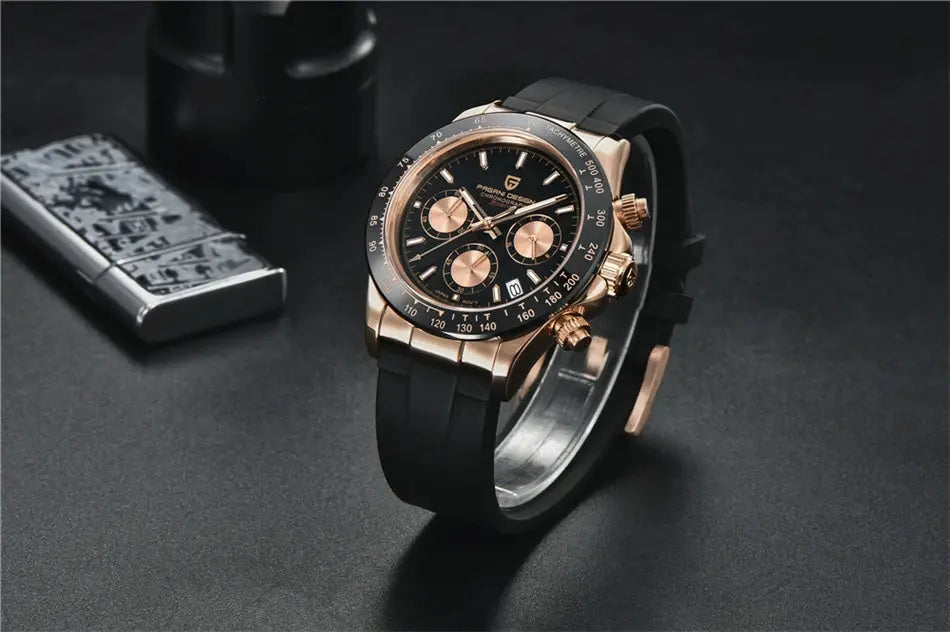 40mm New V2 PAGANI DESIGN Men's Quartz Watches Sapphire Retro Chronograph Stainless Steel Waterproof Watch Men Relogio Masculino luxecrown.co.uk