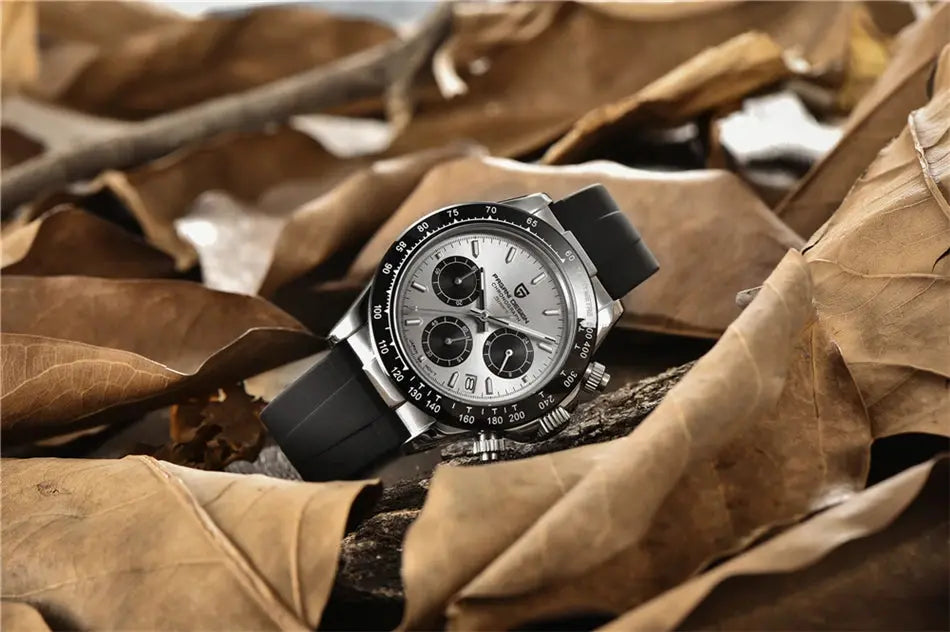40mm New V2 PAGANI DESIGN Men's Quartz Watches Sapphire Retro Chronograph Stainless Steel Waterproof Watch Men Relogio Masculino luxecrown.co.uk