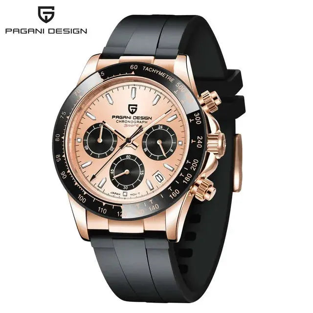 40mm New V2 PAGANI DESIGN Men's Quartz Watches Sapphire Retro Chronograph Stainless Steel Waterproof Watch Men Relogio Masculino luxecrown.co.uk
