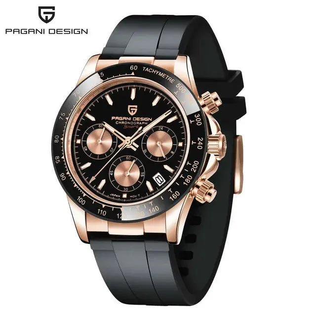 40mm New V2 PAGANI DESIGN Men's Quartz Watches Sapphire Retro Chronograph Stainless Steel Waterproof Watch Men Relogio Masculino luxecrown.co.uk