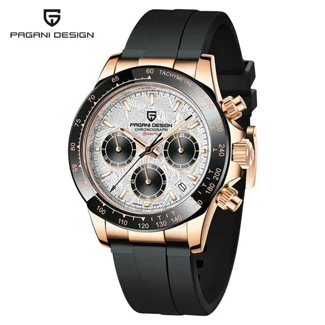40mm New V2 PAGANI DESIGN Men's Quartz Watches Sapphire Retro Chronograph Stainless Steel Waterproof Watch Men Relogio Masculino luxecrown.co.uk