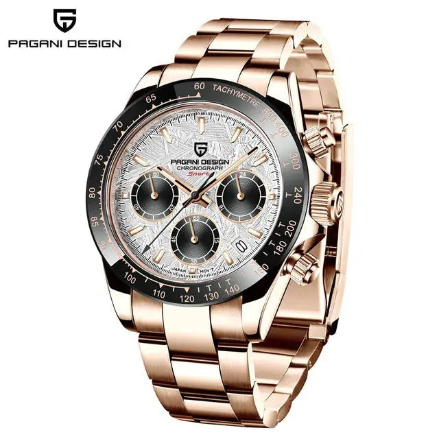 40mm New V2 PAGANI DESIGN Men's Quartz Watches Sapphire Retro Chronograph Stainless Steel Waterproof Watch Men Relogio Masculino luxecrown.co.uk