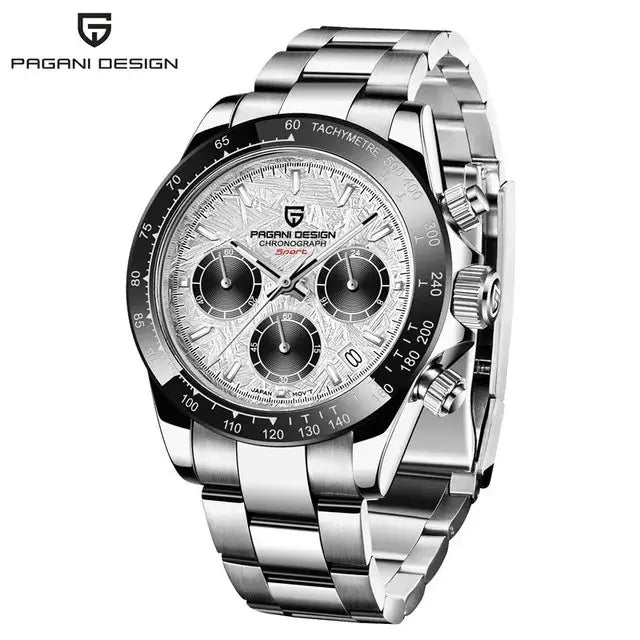 40mm New V2 PAGANI DESIGN Men's Quartz Watches Sapphire Retro Chronograph Stainless Steel Waterproof Watch Men Relogio Masculino luxecrown.co.uk