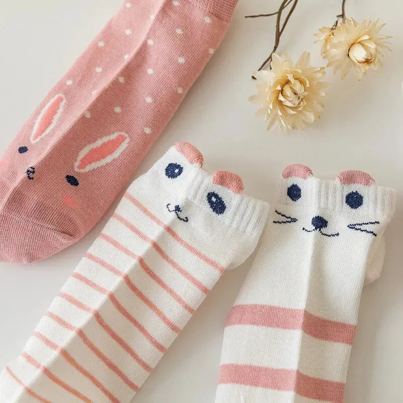 5/10/20 Pairs Women's Short Tube Socks Pink Cat Thin Four Seasons Cute Boat Sockslow Top Ins Trendy Socks luxecrown.co.uk