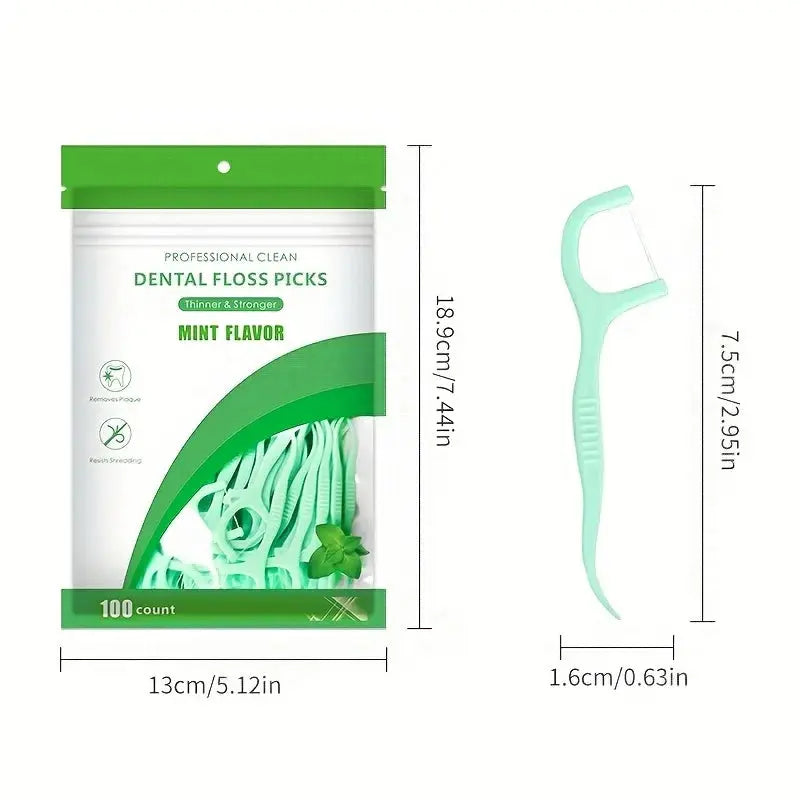 500/300/100pcs ultra-fine mint flavored toothpicks, safe high-end toothpick sticks, plastic toothpicks luxecrown.co.uk