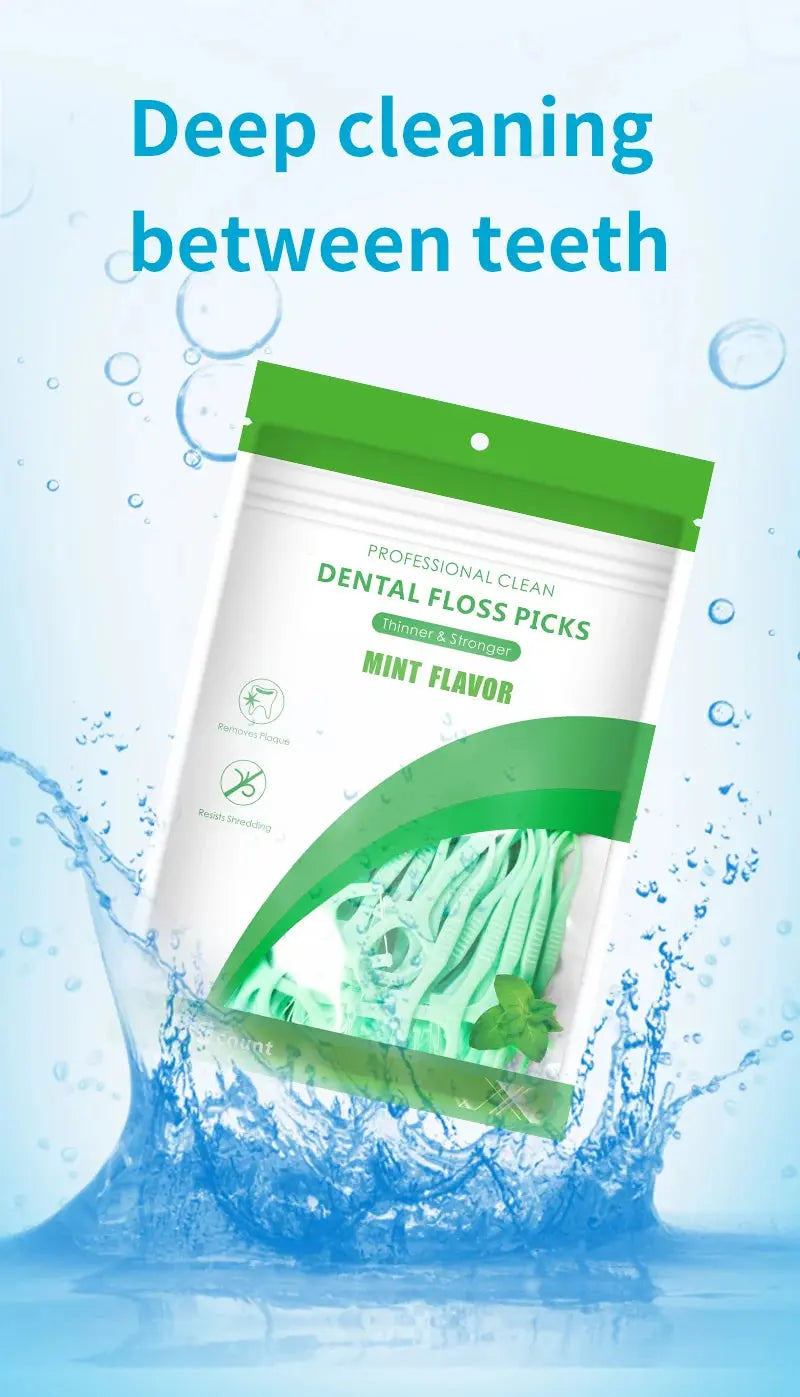 500/300/100pcs ultra-fine mint flavored toothpicks, safe high-end toothpick sticks, plastic toothpicks luxecrown.co.uk