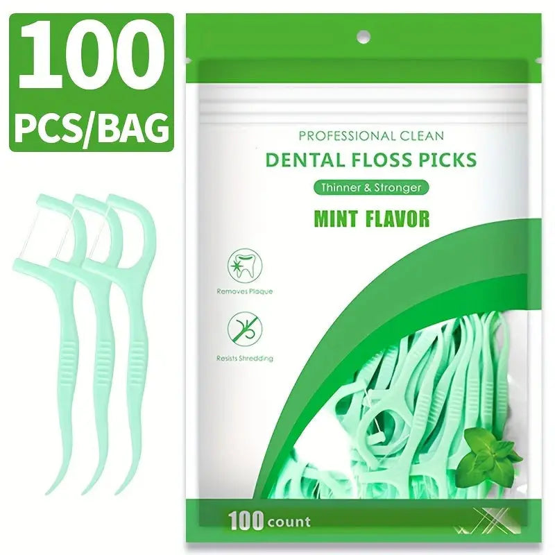 500/300/100pcs ultra-fine mint flavored toothpicks, safe high-end toothpick sticks, plastic toothpicks luxecrown.co.uk