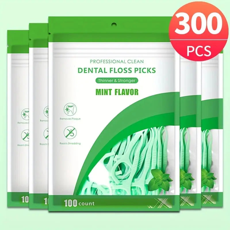 500/300/100pcs ultra-fine mint flavored toothpicks, safe high-end toothpick sticks, plastic toothpicks luxecrown.co.uk