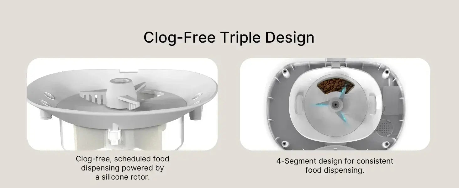 5L Large Capacity Automatic Cat Feeder For 2 Cat & Dog Timer Pet Feeder With Stainless Steel Bowl Pet Dry Food Auto Dispenser luxecrown.co.uk