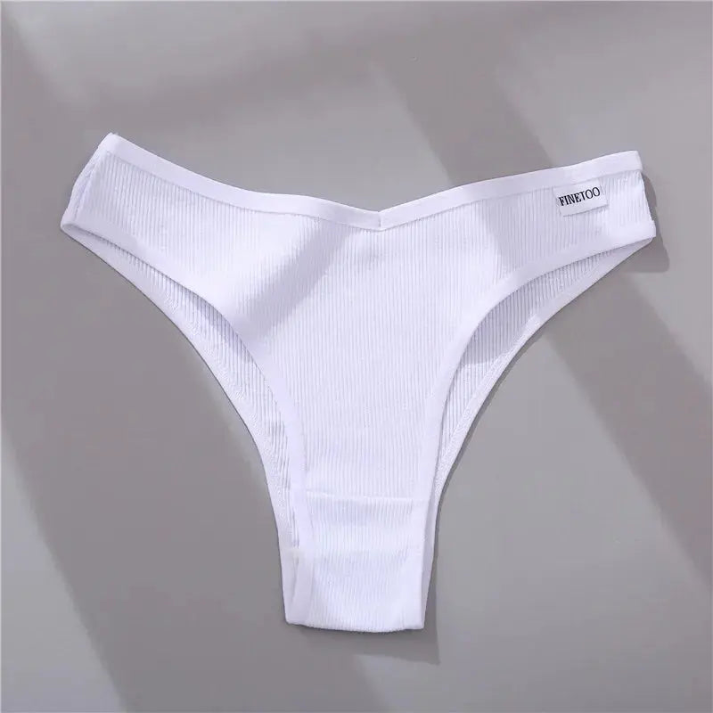 5Pcs/Set Women Cotton Brazilian Panties V Waist Female Underwear Comfortable Underwear Low Rise T-Back Bikini Girls Lingerie New luxecrown.co.uk