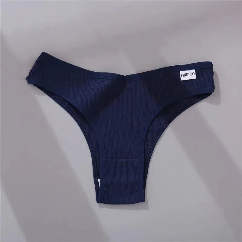 5Pcs/Set Women Cotton Brazilian Panties V Waist Female Underwear Comfortable Underwear Low Rise T-Back Bikini Girls Lingerie New luxecrown.co.uk