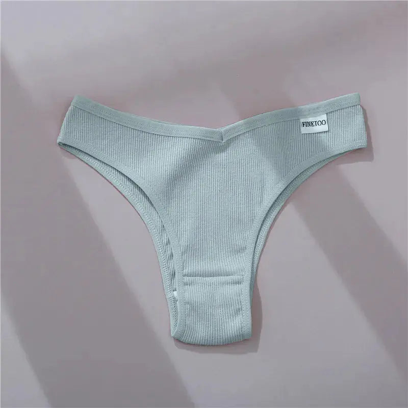 5Pcs/Set Women Cotton Brazilian Panties V Waist Female Underwear Comfortable Underwear Low Rise T-Back Bikini Girls Lingerie New luxecrown.co.uk