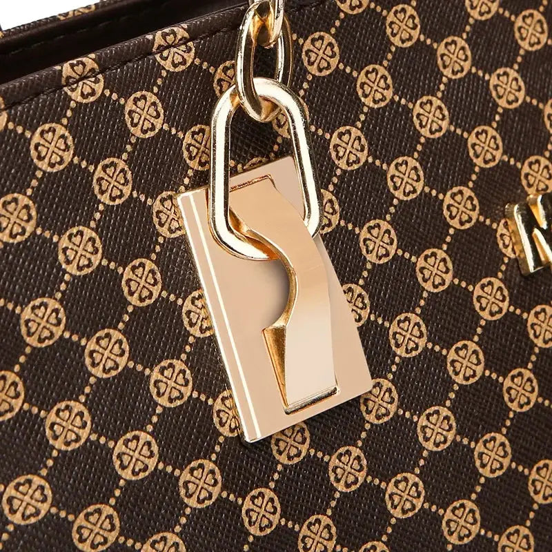 6 Pcs Women's Bag Fashion Handbag Sets Shoulder Crossbody Bag For Women Commuting Female Boston Bag Wallet luxecrown.co.uk