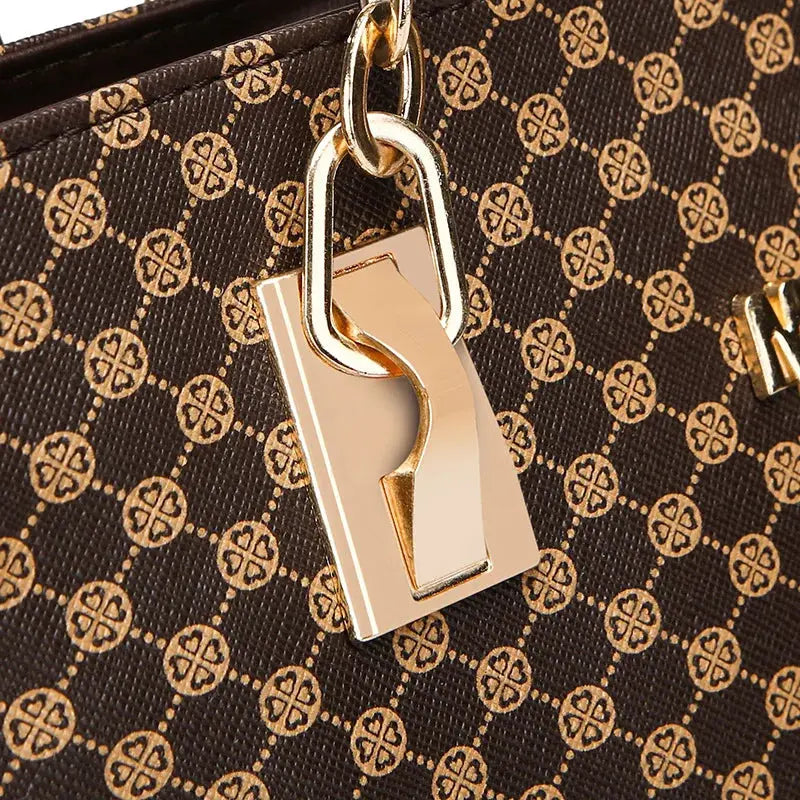 6 Pcs Women's Bag Fashion Handbag Sets Shoulder Crossbody Bag For Women Commuting Female Boston Bag Wallet luxecrown.co.uk